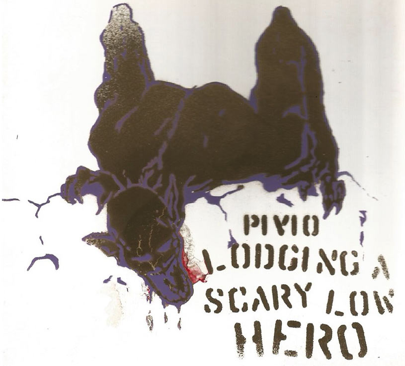 Lodging a Scary Low Heroes -bianco cover oro e viola